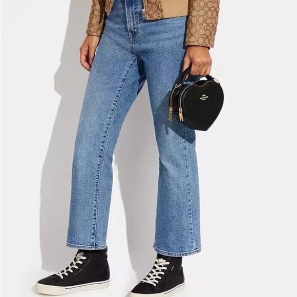 NWT Coach Black Heart-Shaped Crossbody Bag - Picture 9 of 9